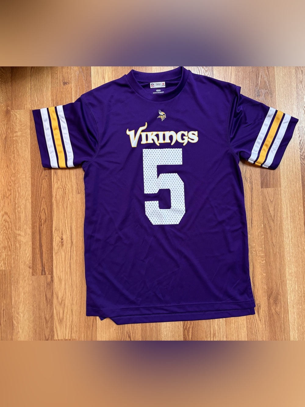Teddy Bridgewater #5 Minnesota Vikings NFL Football Purple Jersey Unisex Medium